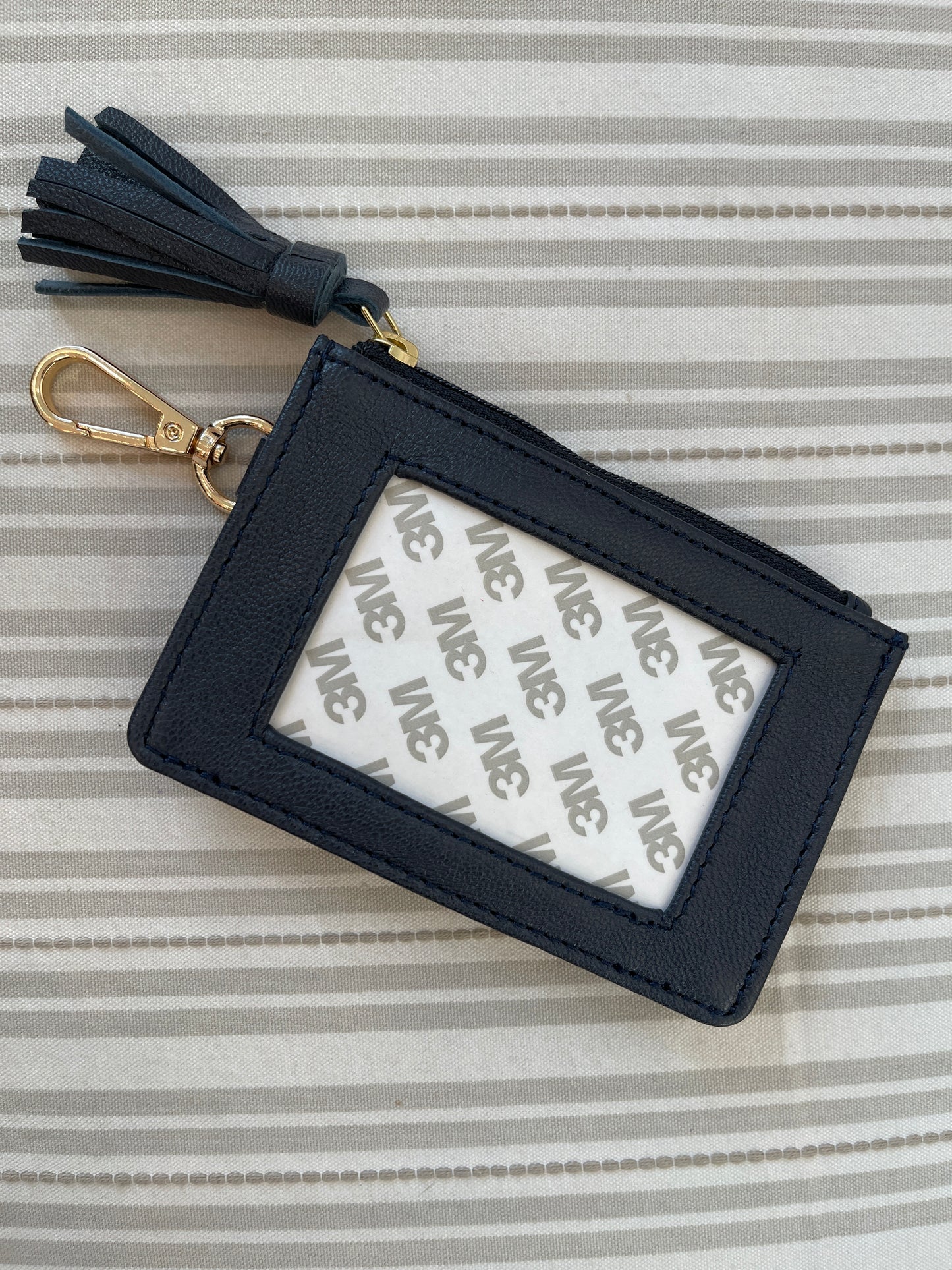 Navy Zipper Wallet with Tassel A-TTW navy