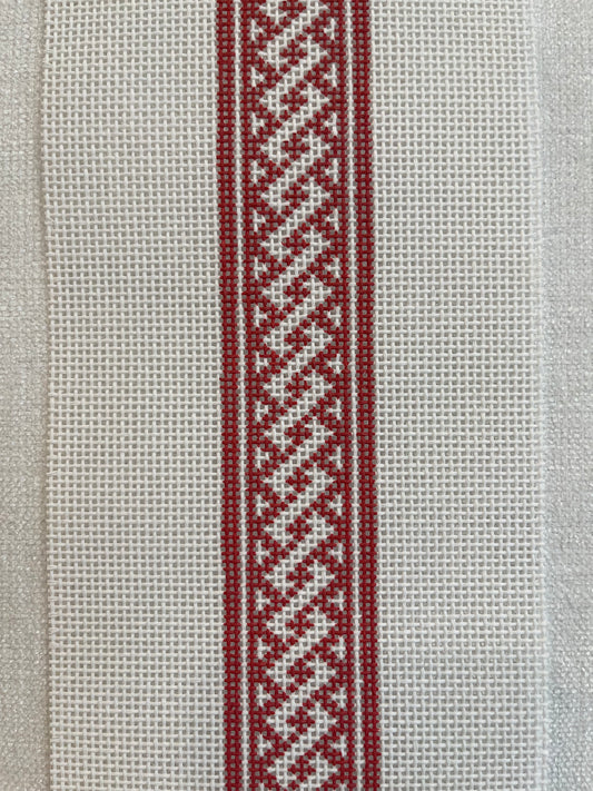 Nantucket Braid Belt in Red C-LSNbelt4
