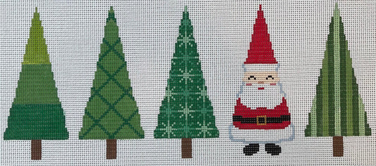 Tree Pillow w Santa C-ASIT260