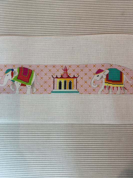 Elephants and Pagodas on Pink Bag Strap C-COPHB811 (Copy)
