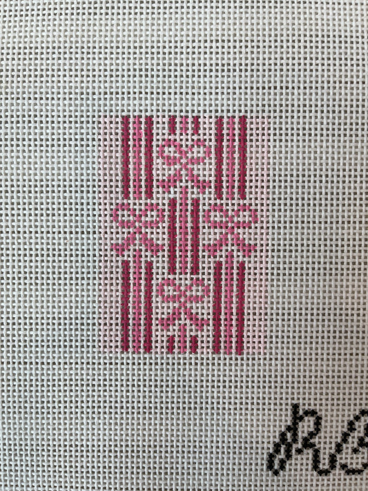 Pink Bows and Stripes (luggage tag insert) C-RRbowsp