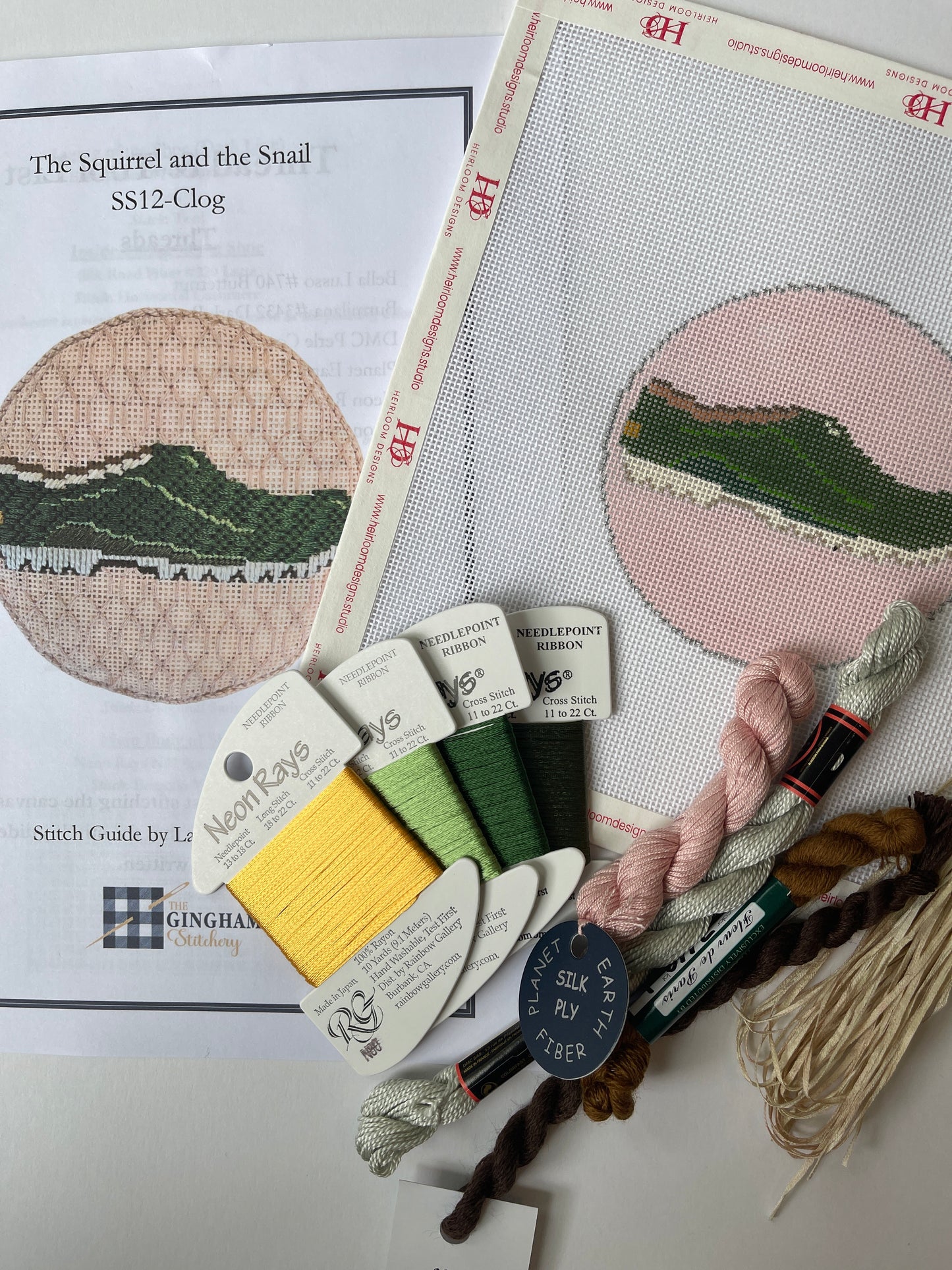 Clog Canvas & Stitch Guide  WITH THREAD KIT C-SS12