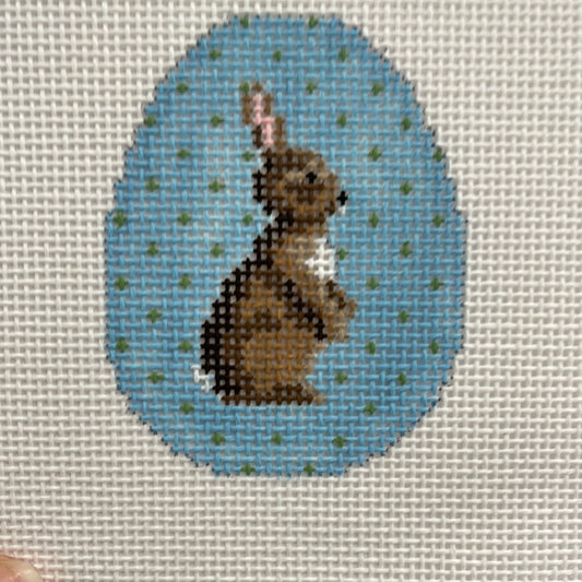 Brown Bunny w/ polka dots Egg C-SR6402