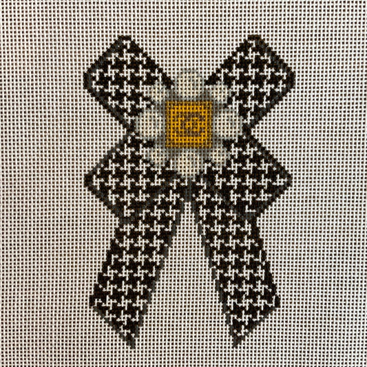 Houndstooth Chanel Bow C-AI711