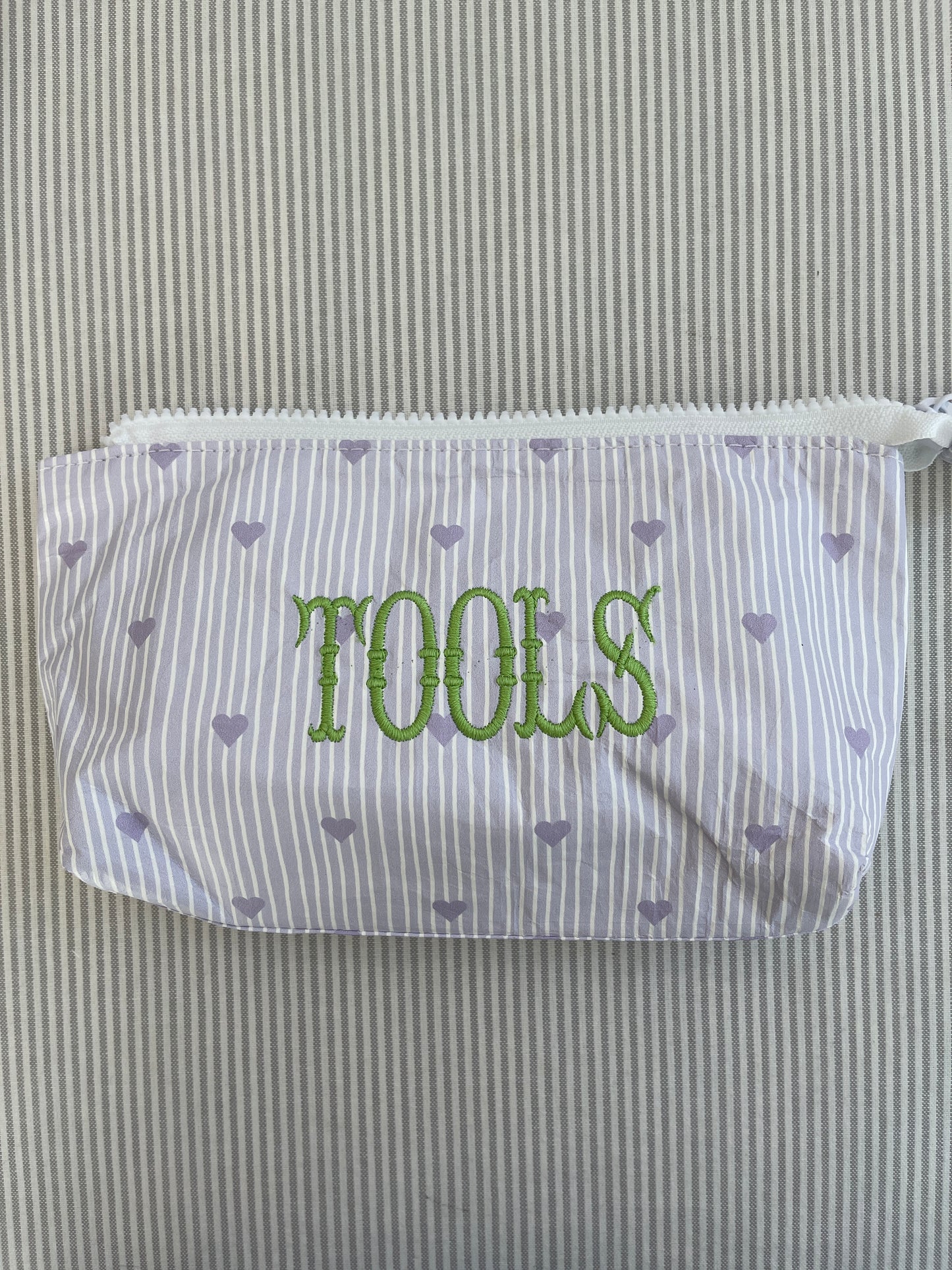 Tools Bag (small) in Lavender Hearts and Stripes A-WNLHmini