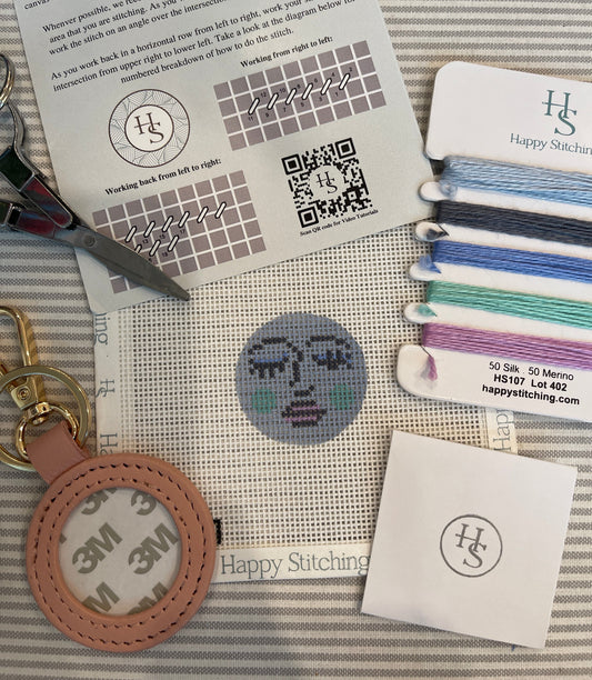 Moon Face Kit by Happy Stitches C-HS107