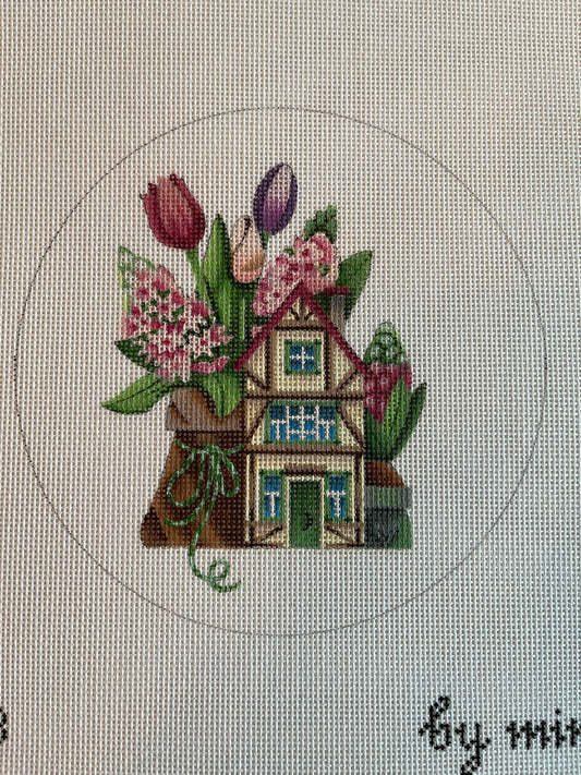 Tulip House Round by Mindy C-LH3