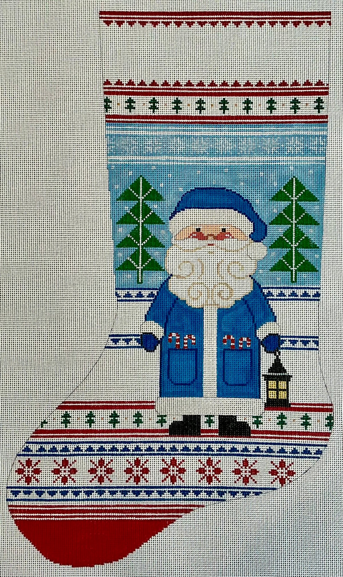 Blue Santa Stocking C-TSX175B