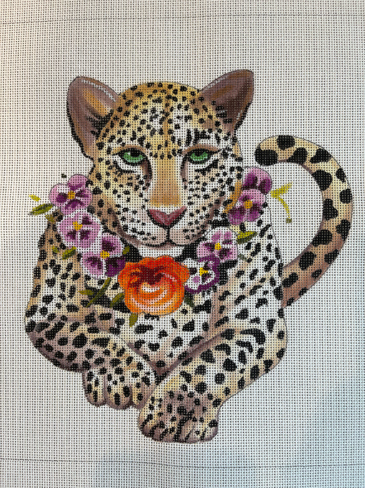 Leopard with Flower Necklace C-COPAN518