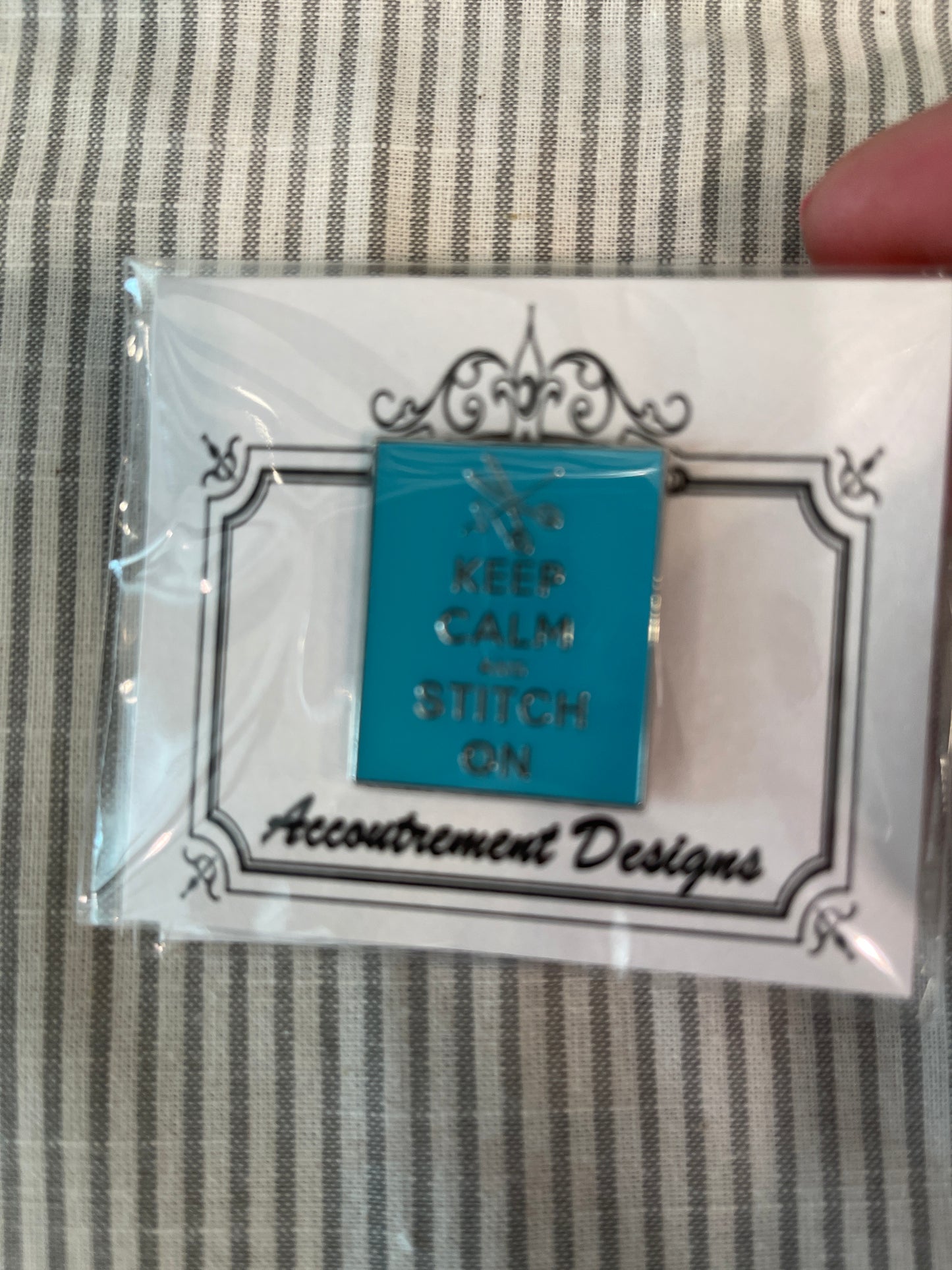 Keep Calm and Stitch On Needle Minder A-ADKCSO