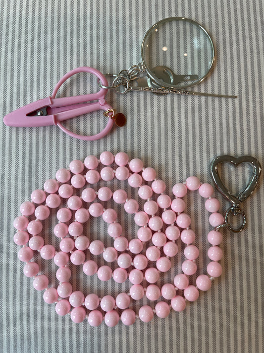 Gemstone Charelaine with Heart Clip A-VWN bubblegum pink