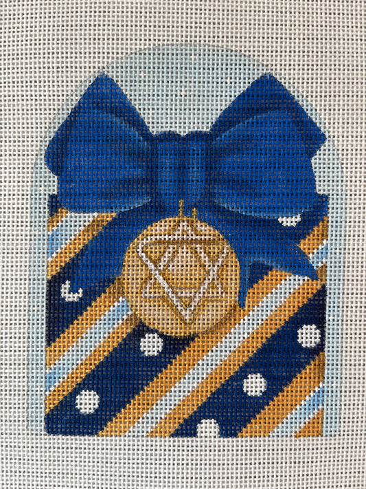 Blue and Gold Gift with Star of David C-MS1806B