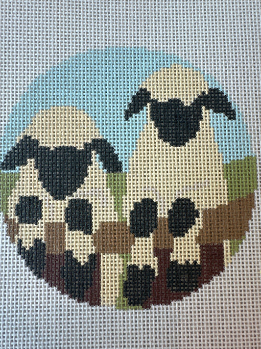 Sheep on Fence C-SASNIN0076