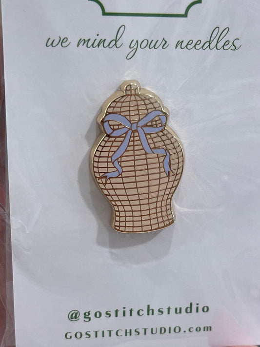 Basket Ginger Jar Needle Minder A-GSSBGJ