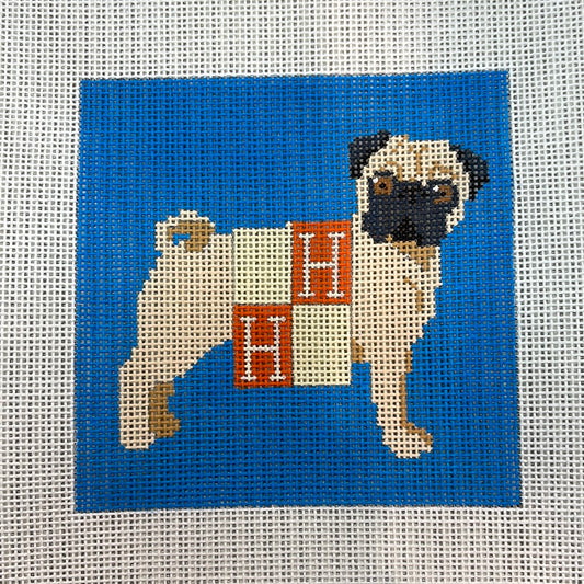 Pug In An Hermes Blanket C-FD238