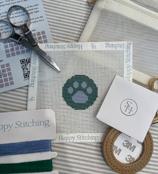 Paw Print Kit by Happy Stitches C-HS122