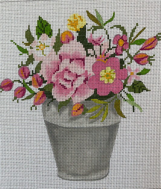 Pink Flowers in Pale C-ASIT467