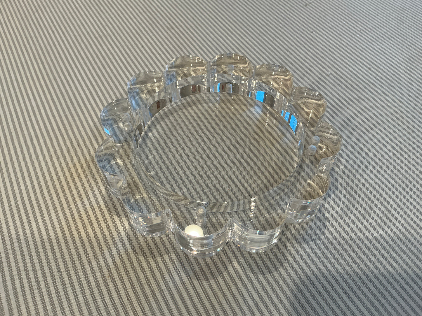 Scalloped Acrylic Circle Coaster A-PLAT SCA4CIR