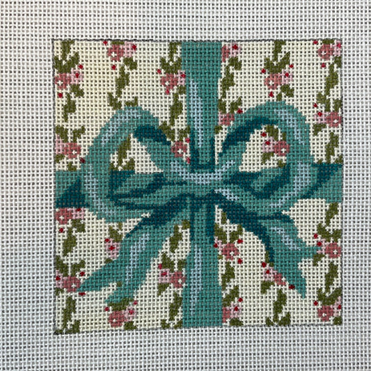 Floral Present with Teal Bow C-AC 162