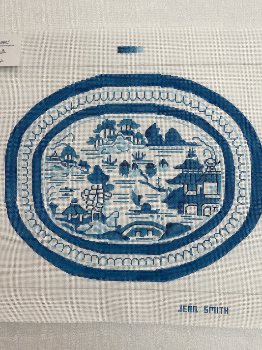 Blue Platter Oval C-JSD69F