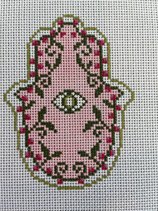 Hamsa Hand Pink Garden C-RRhamsa