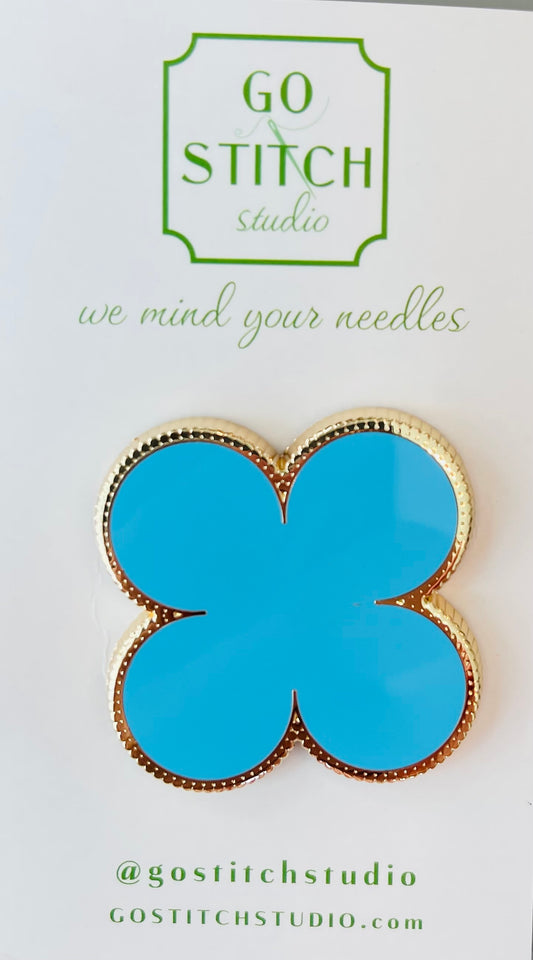 Turquoise Clover Needle Minder A-GSSTUR