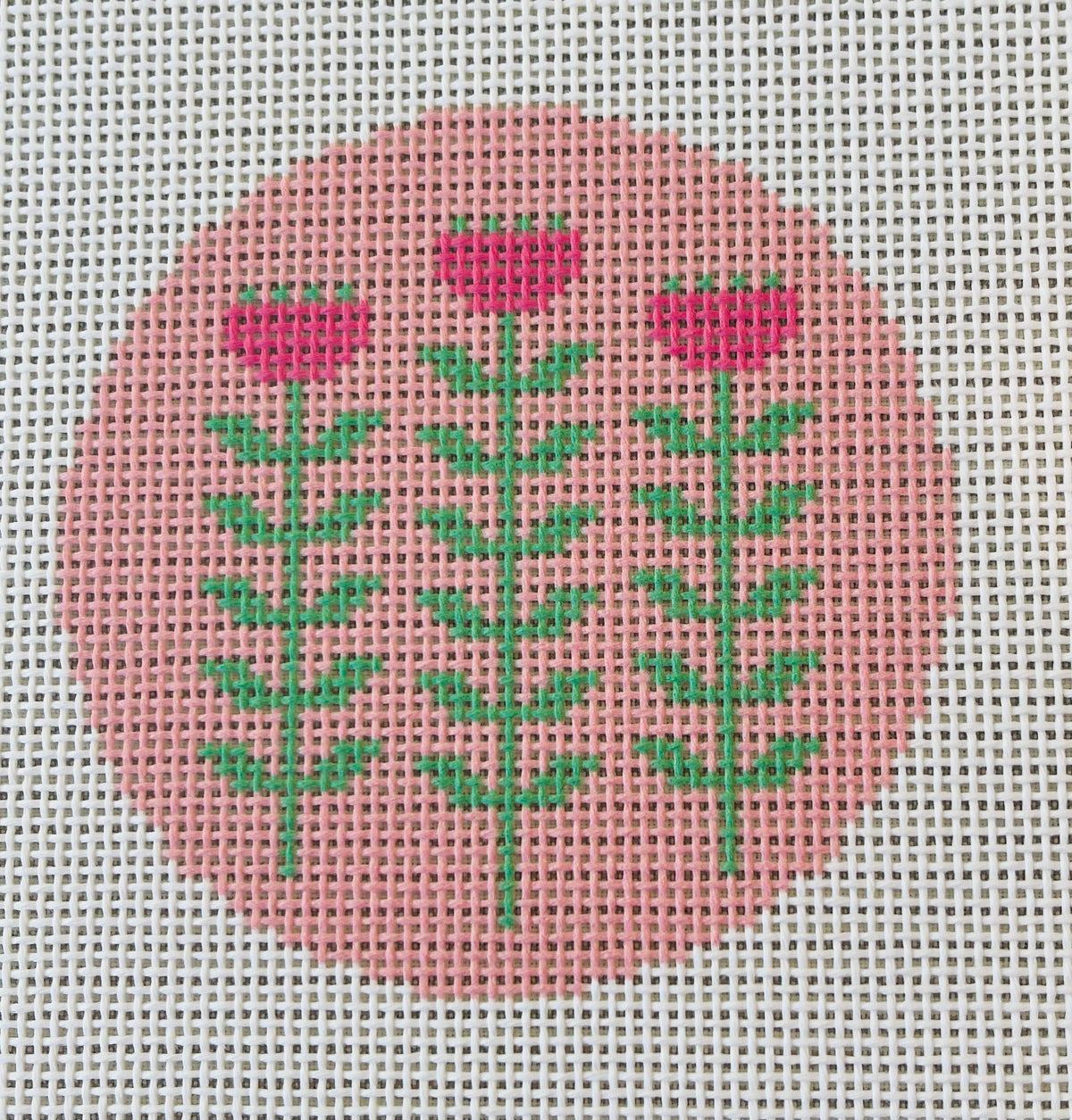 Block Print Flower round C-ND161