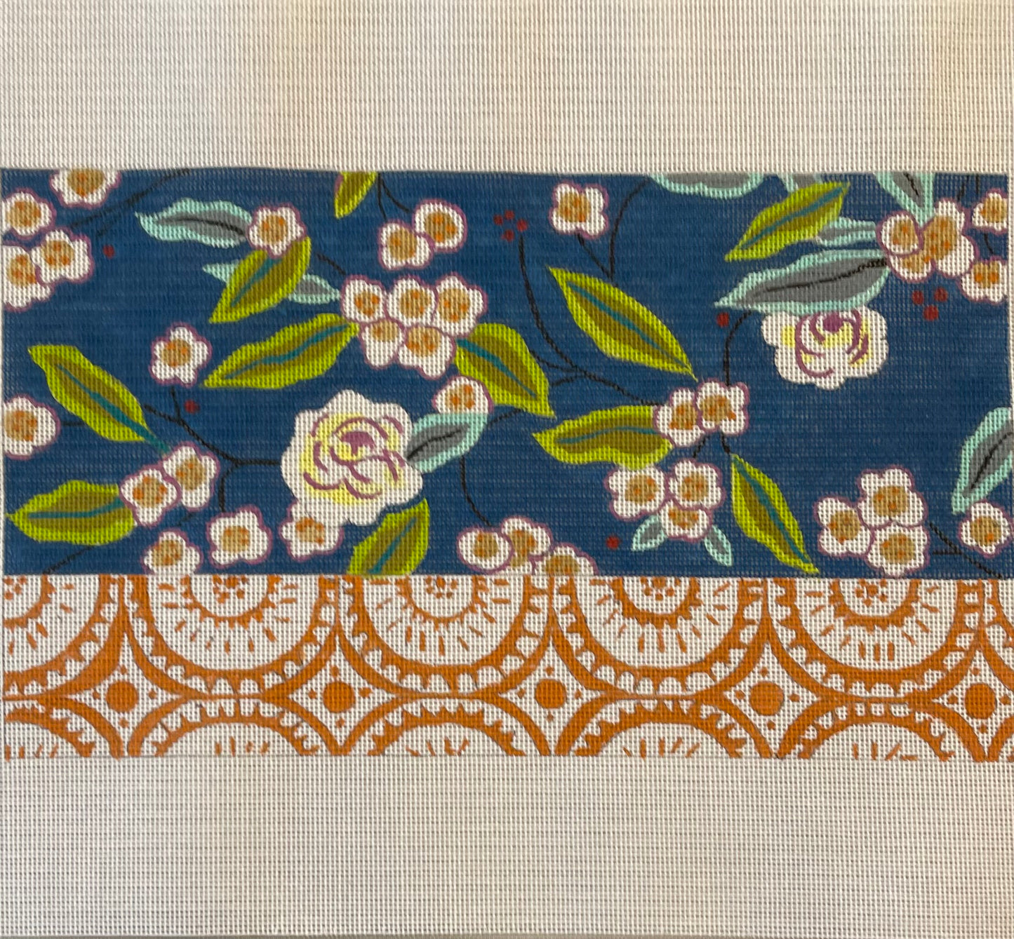 Floral and Orange Clutch C-COPCL004