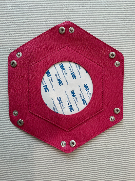 Self Finishing Leather Snap Tray A-TTSNT hot pink