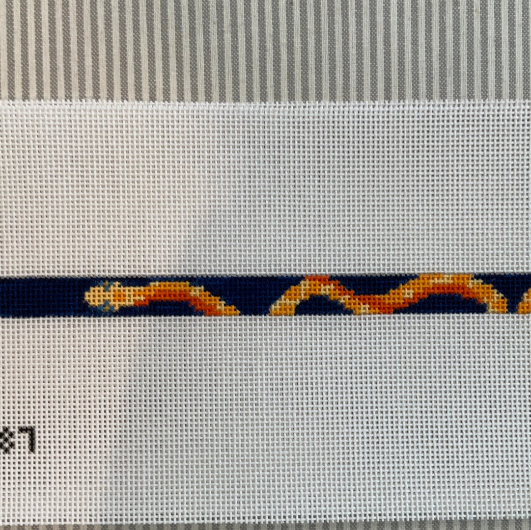 Snake Wrap Bracelet in Orange and Blue C-AF187