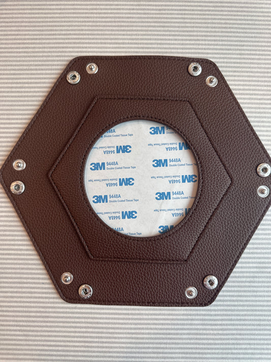 Self Finishing Leather Snap Tray Brown A-TTSNT Brown