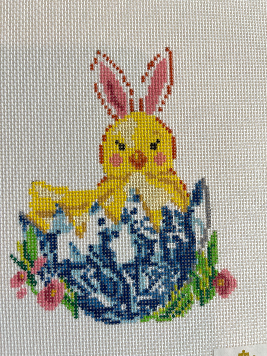 Chinoiserie Chick with Bunny Ears (C-KCD1788)