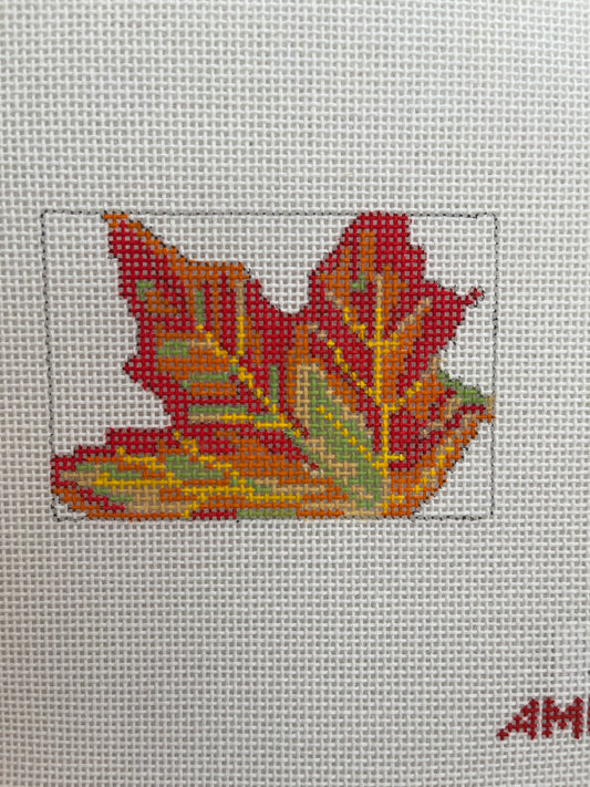 Fall Leaf Luggage Tag Insert C-AE60