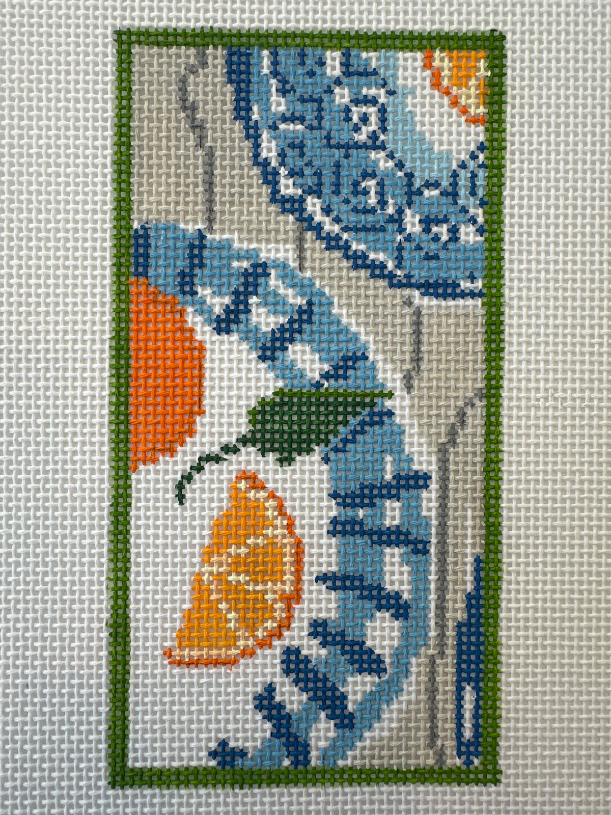 Oranges on Blue Plate Eyeglass Case C-PEG007