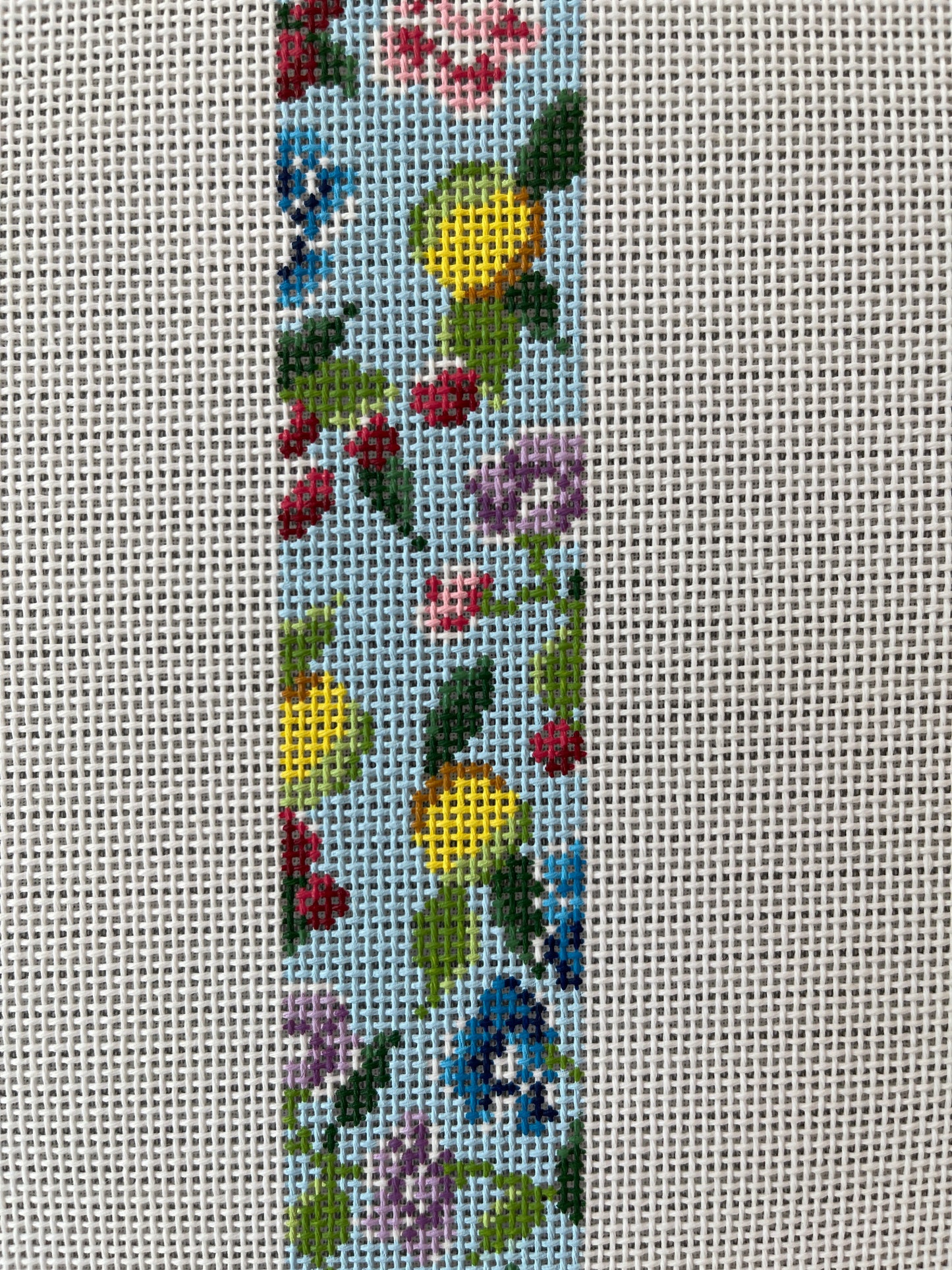 Floral Hatband on Sky Blue C-CLV015-EF