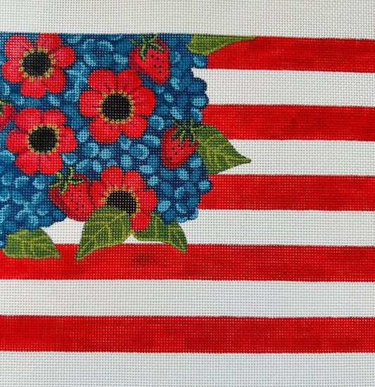 Large Flag with Flowers and Berries C-AP8017