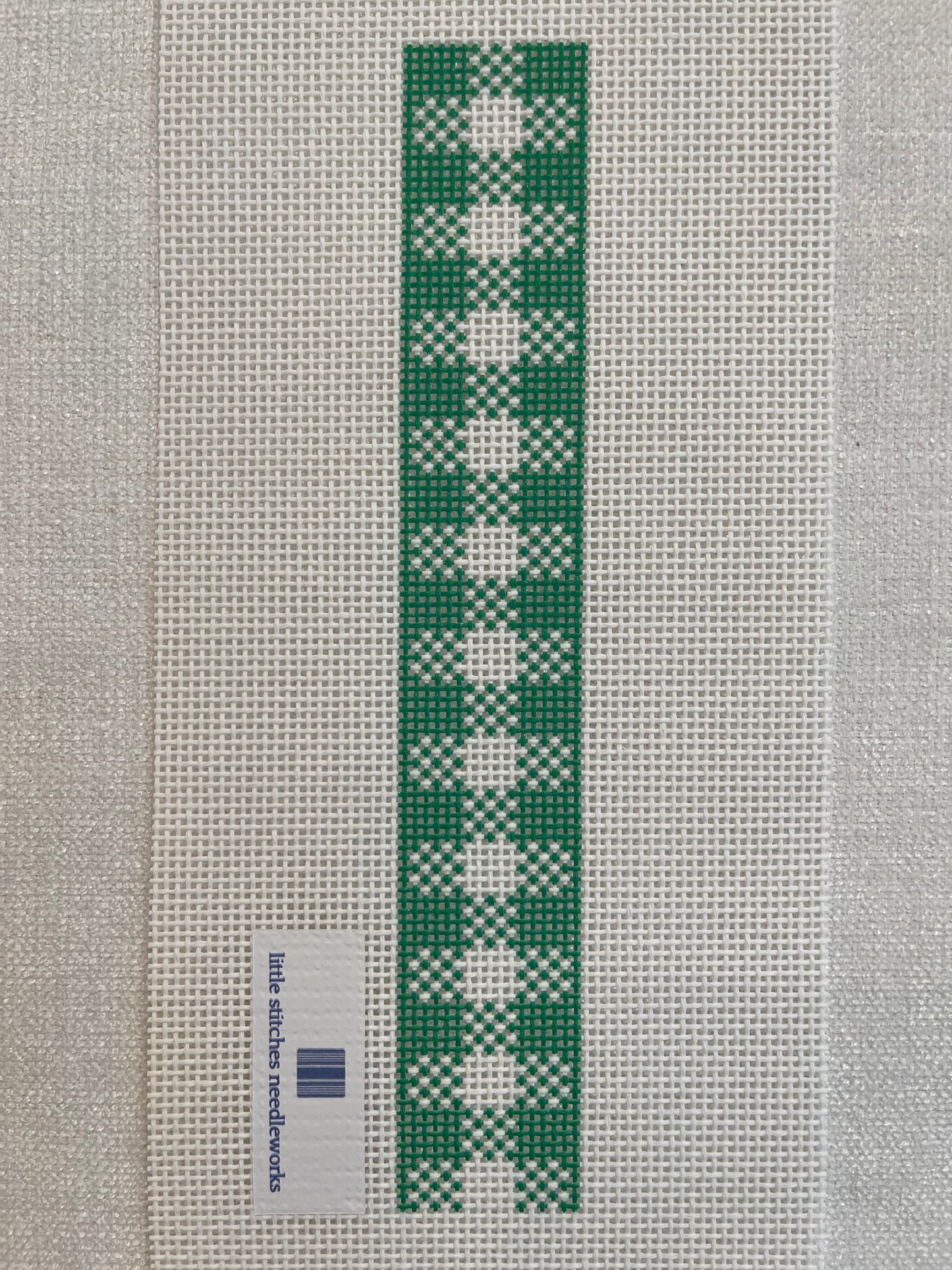 Grass Green Gingham Key Fob C-LSNfob2