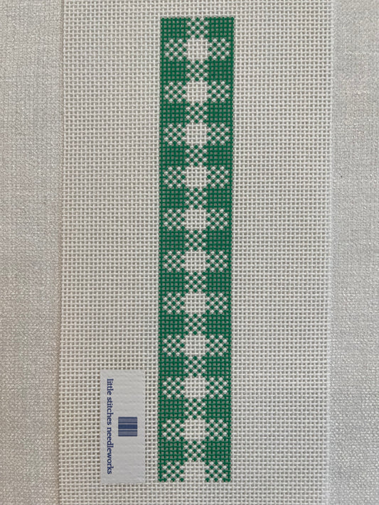 Grass Green Gingham Key Fob C-LSNfob2