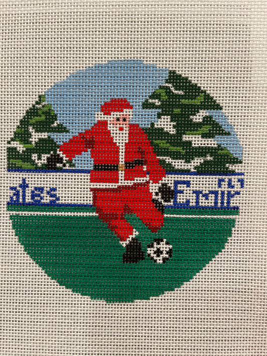Santa Playing Soccer C-AOK20