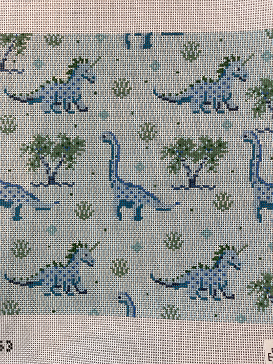 Dinosaur Square Canvas C-TA4063