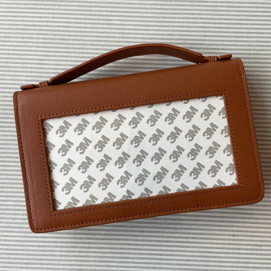 Everyday Clutch in Cognac Leather A-RBSF25