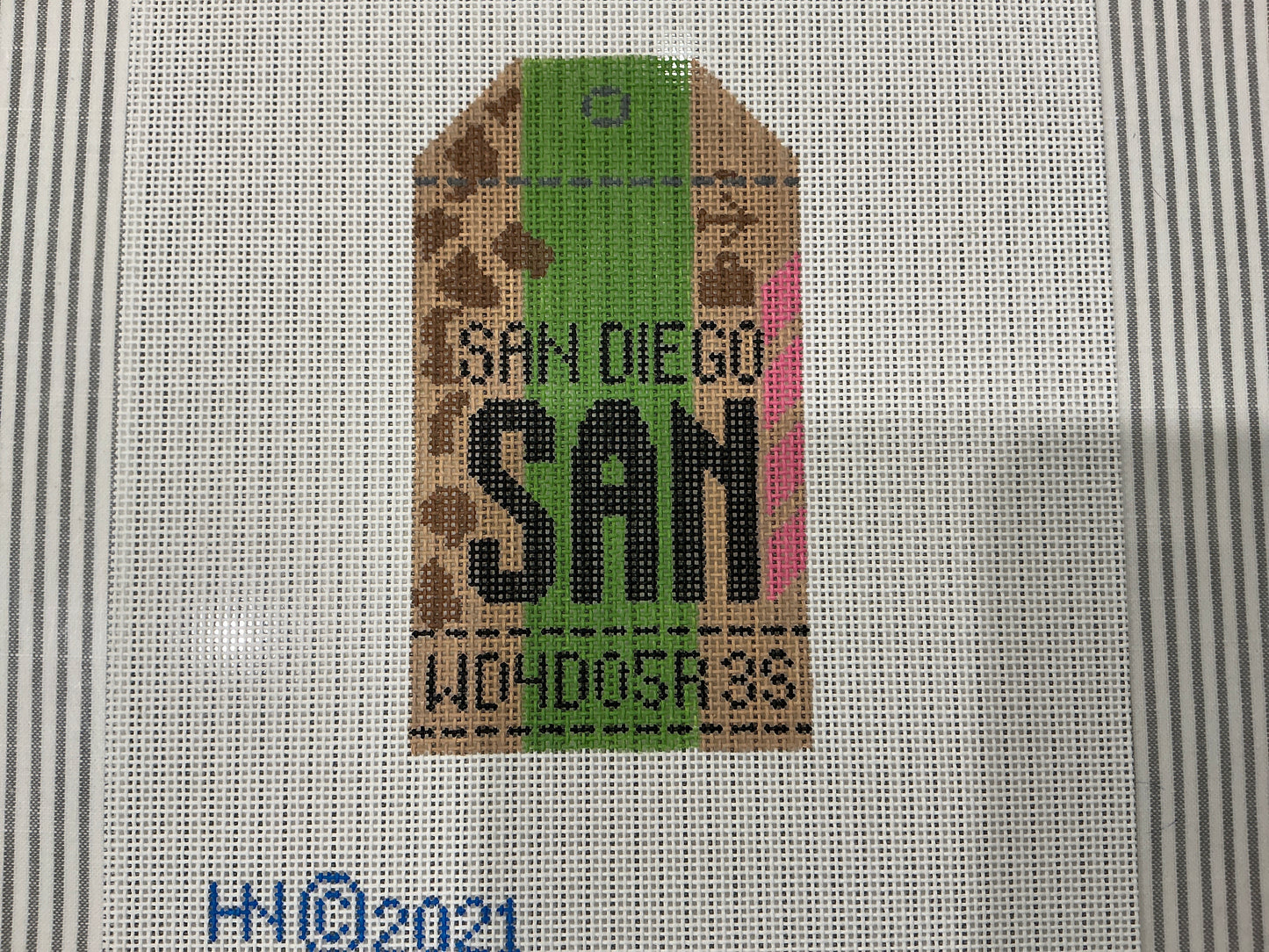 San Diego Retro Travel Tag C-HNSAN