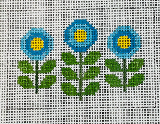 Three Blooms Blue Luggage Tag C-PSIN21