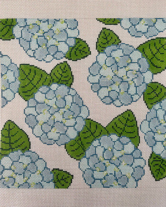 Blue Hydrangeas on White Large C-MHBFLR102A-3