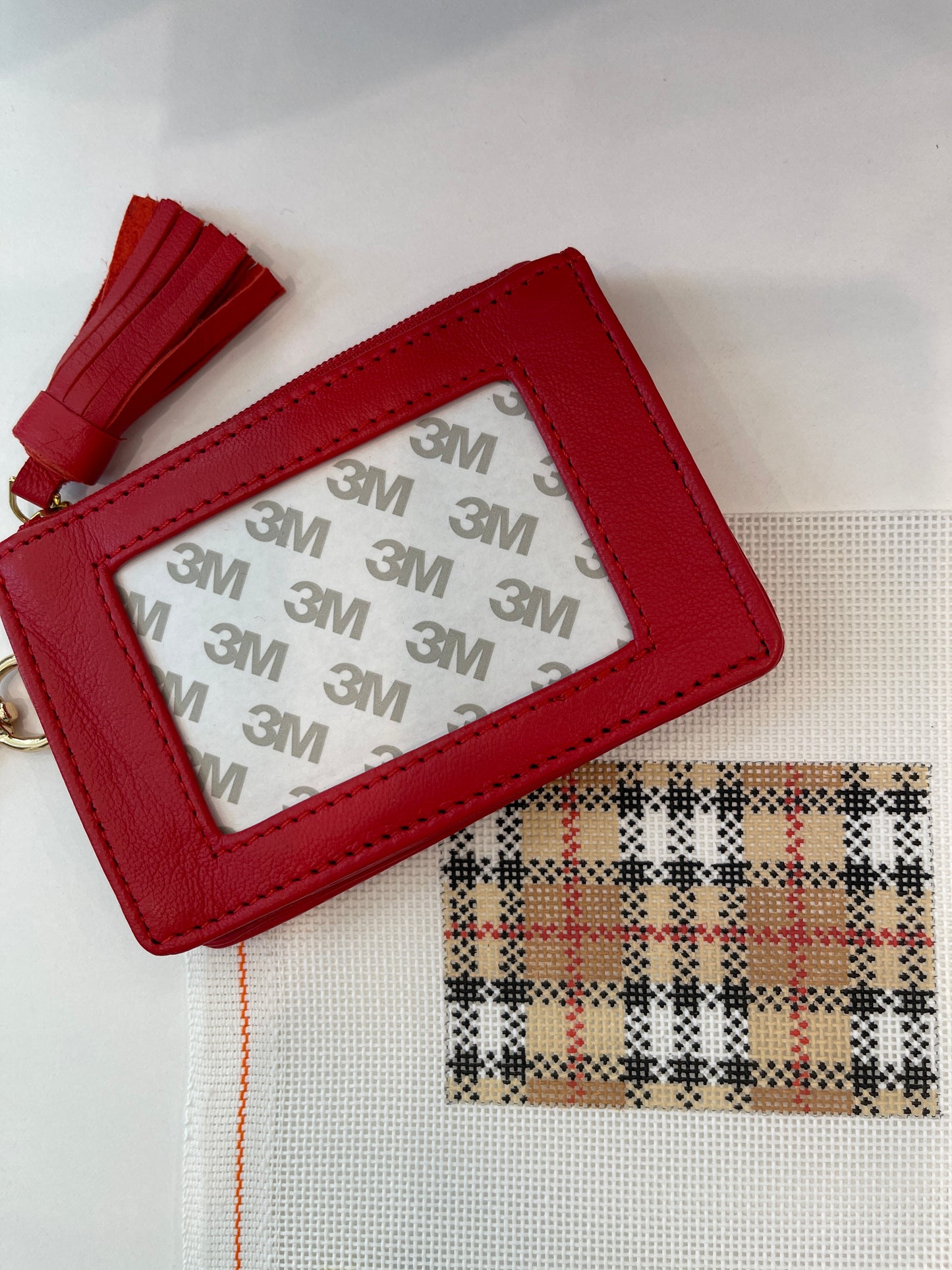 Red Zipper Wallet with Tassel A-TTW red