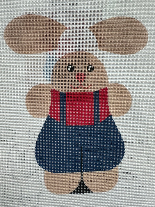 3D Bunny w/ overalls with stitch guide C-RSC1
