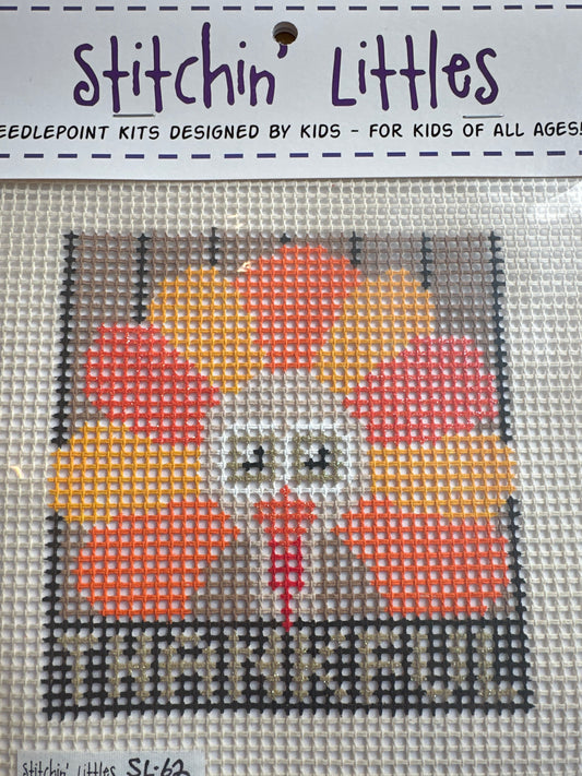 Grateful Turkey Needlepoint Kit for Kids C-PPDSL62