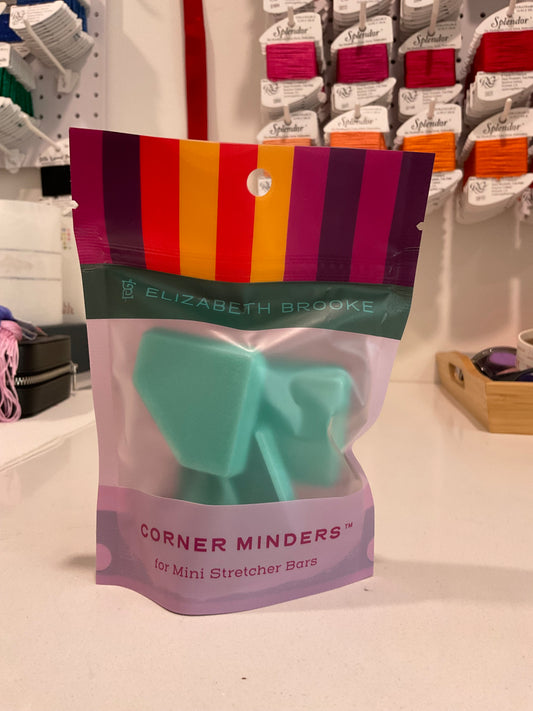 Corner Minders in Sparkle Aqua A-Ebsaqua
