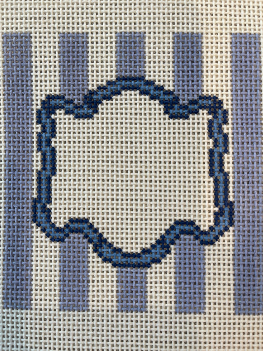 Blue Monogram Striped Square C-KCD2268GB