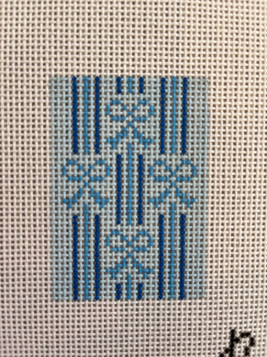 Blue Bows and Stripes (luggage tag insert) C-RRbowsb